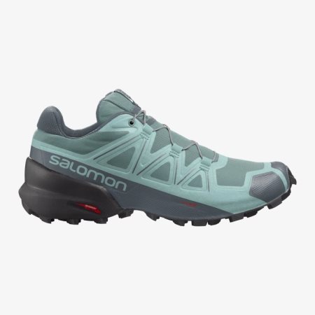 Salomon SPEEDCROSS 5 Womens Trail Running Shoes Green UK VMLB